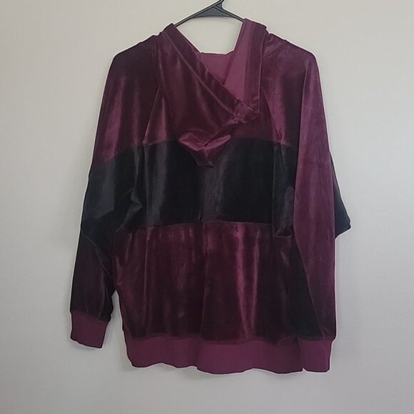 Champion Maroon And Black Hoodie Pull Over Jacket Size M - Picture 5 of 6
